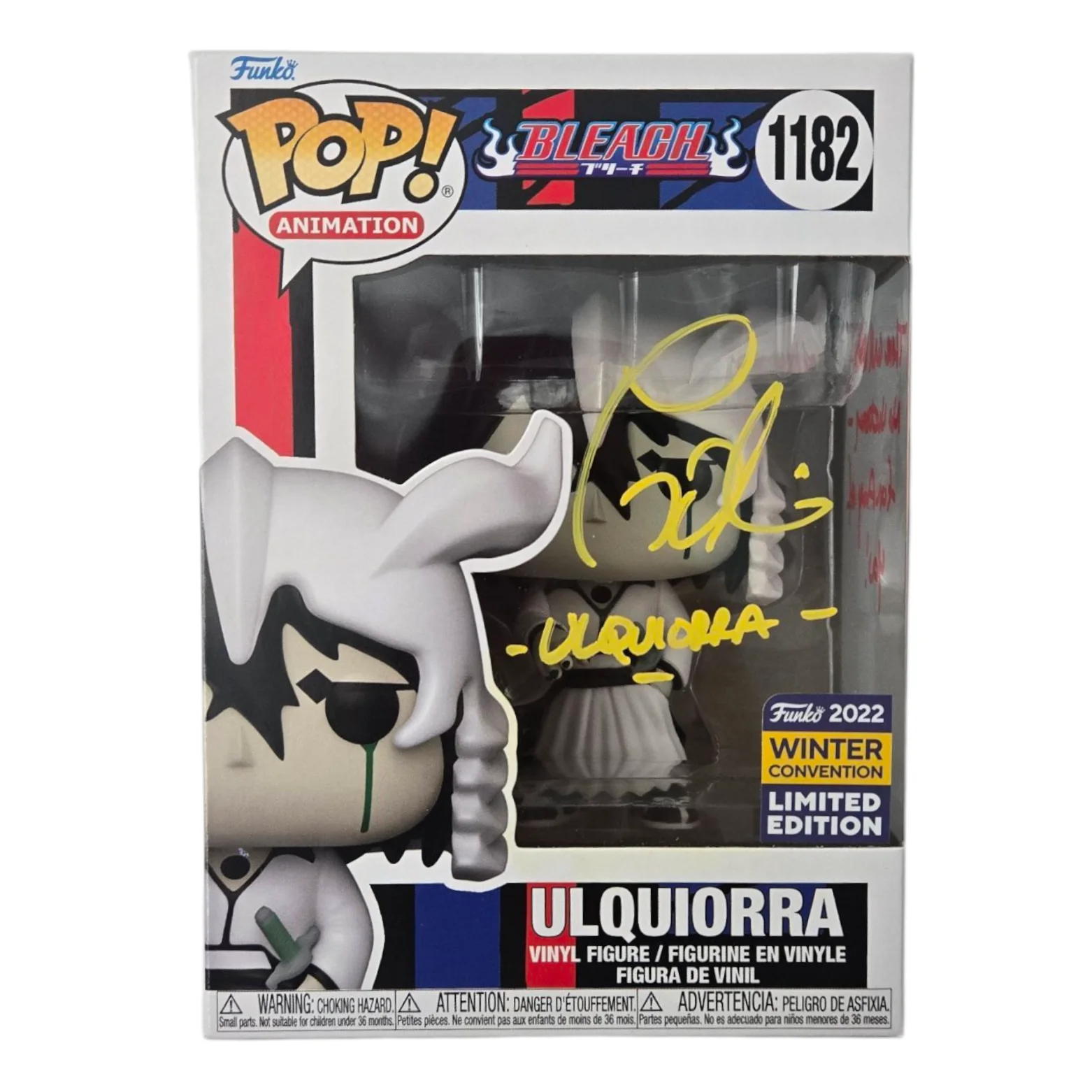 Tony Oliver — Ulquiorra Signed Funko Pop Tony Oliver Bleach Autograph #1182 Anime JSA COA 849, изображение 2