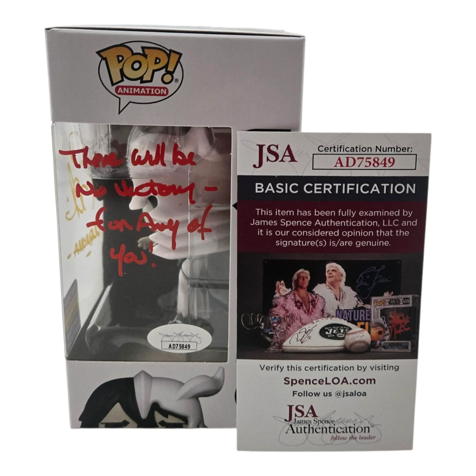 Tony Oliver — Ulquiorra Signed Funko Pop Tony Oliver Bleach Autograph #1182 Anime JSA COA 849, изображение 4