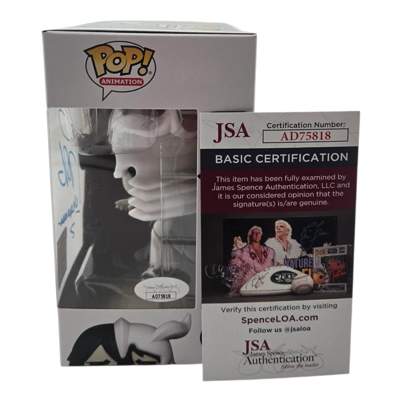Tony Oliver — Tony Oliver Signed Funko Pop Ulquiorra Bleach Autograph Anime #1182 JSA COA 818, image 2
