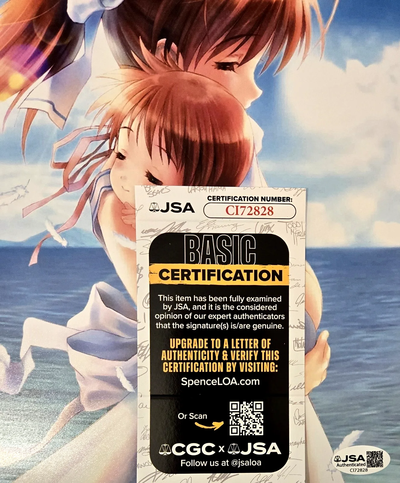 Luci Christian — Clannad Signed Photo Nagisa Ushio Autograph Luci Christian 11x14 JSA COA 828, изображение 2