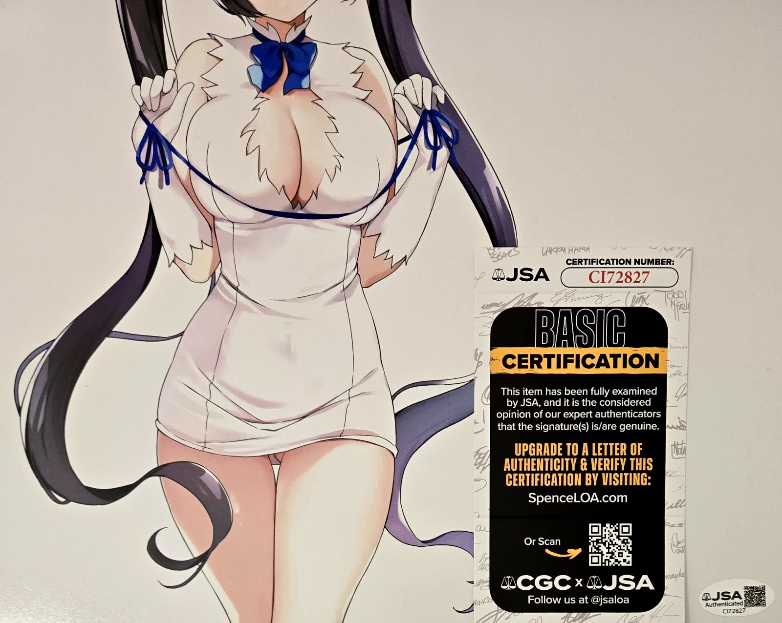 Luci Christian — Hestia Is It Wrong Pick Up Girls Dungeon Signed Photo Luci Christian JSA COA 27, изображение 2