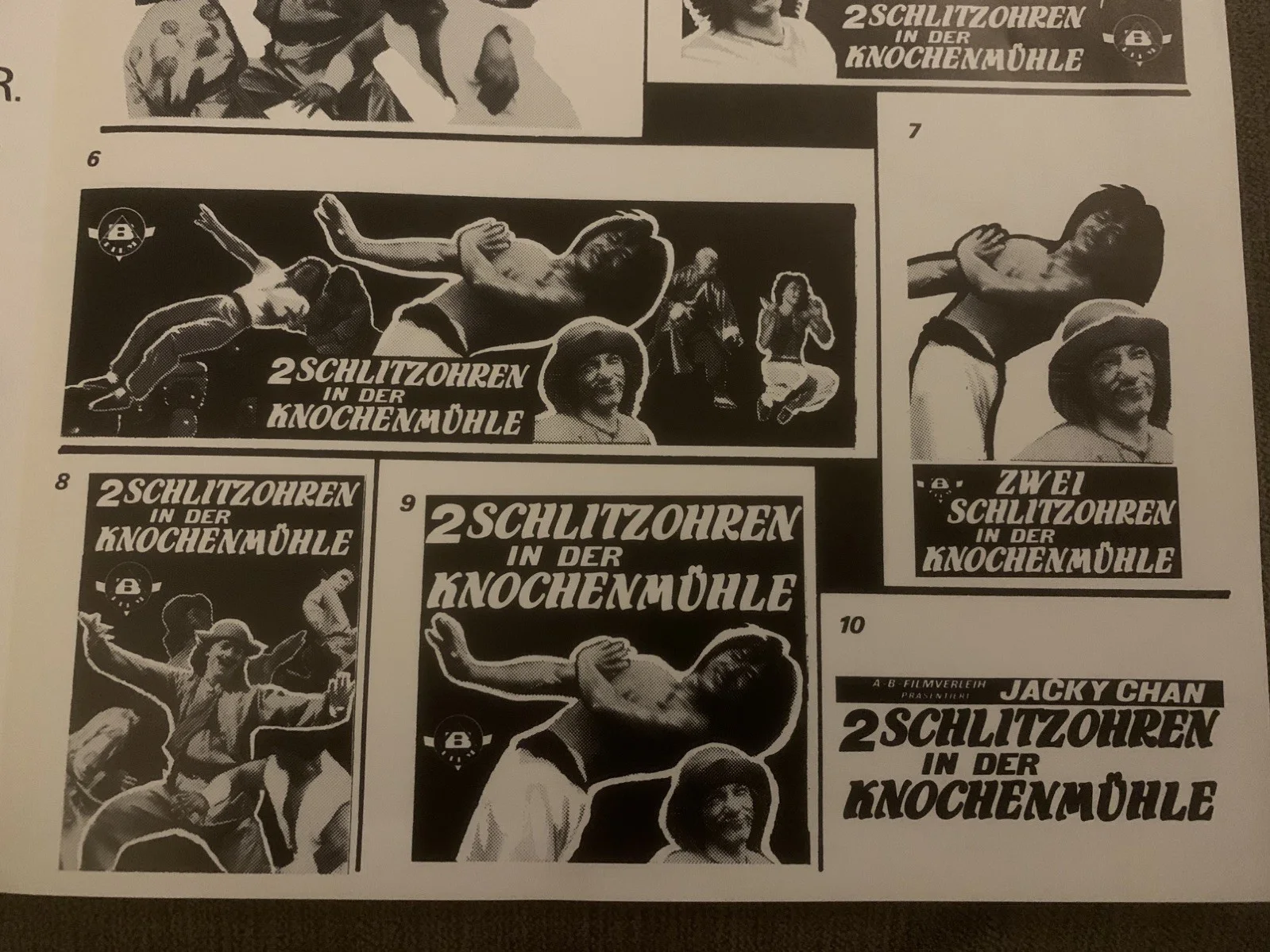 Jacky Chan The Fearless Hyena Original German Promotional Flyer - HK Classic, изображение 4