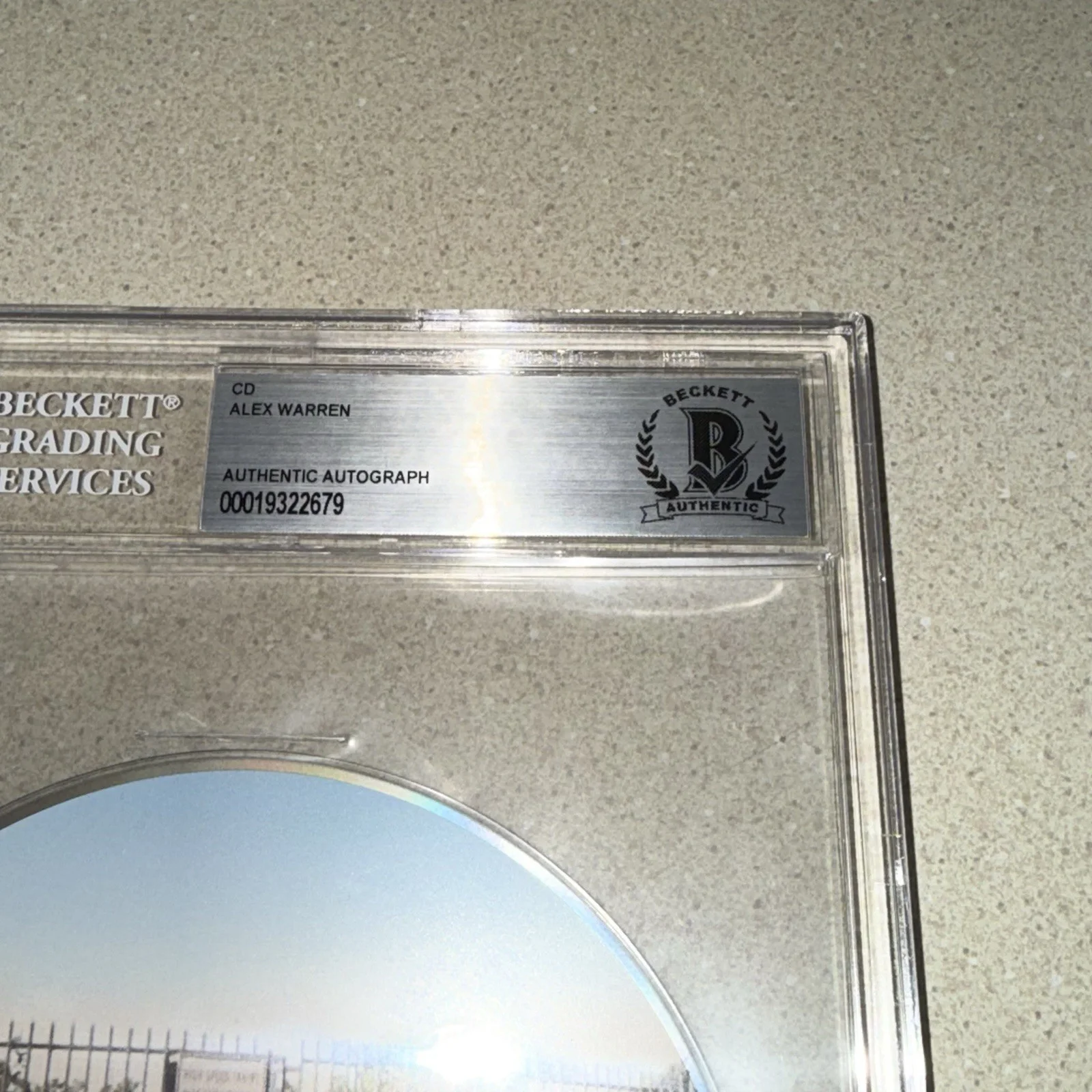 ALEX WARREN signed autographed YOU'LL BE ALRIGHT KID CD BECKETT BAS SLABBED -, изображение 2