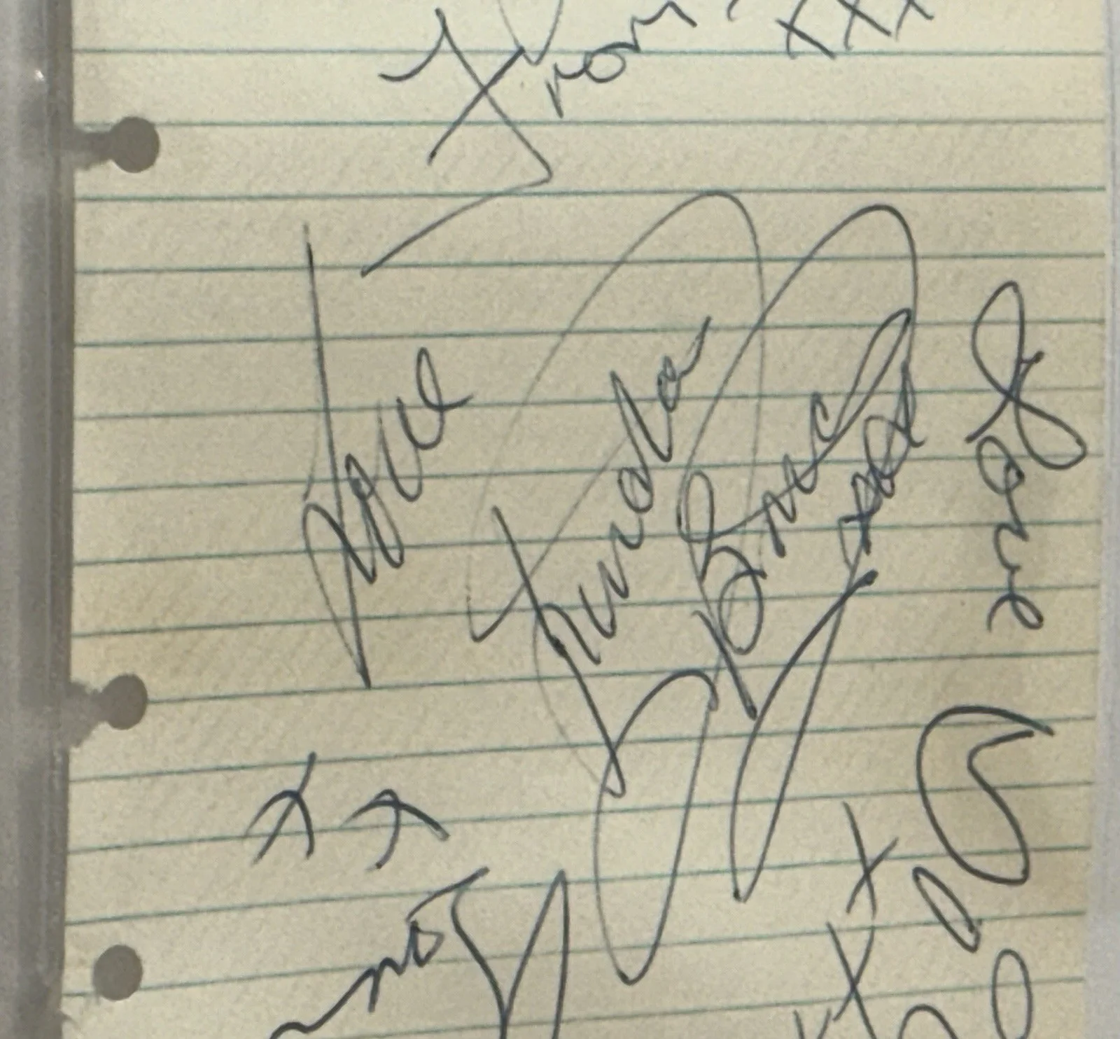 Geordie group signed Page Brian Johnson original lineup rare Beckett coa slabbed, изображение 2