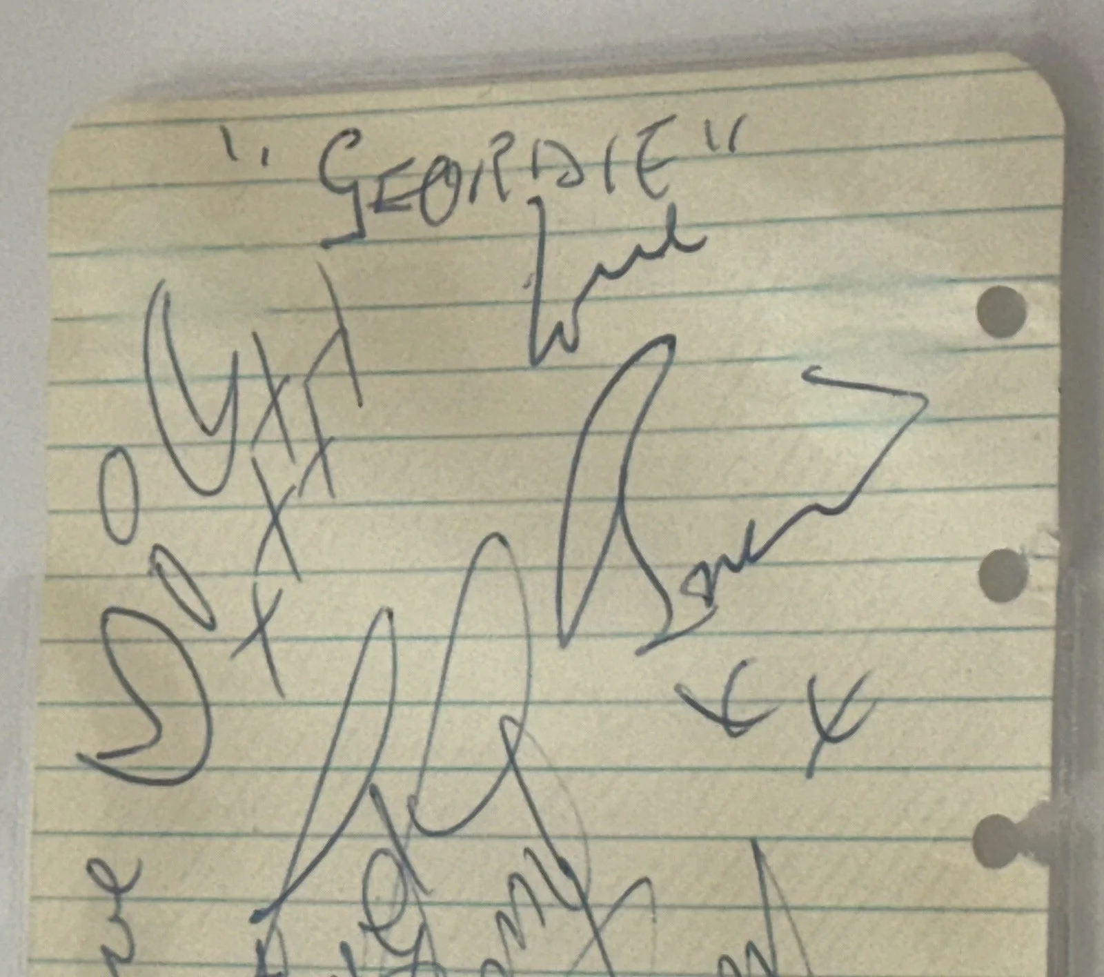 Geordie group signed Page Brian Johnson original lineup rare Beckett coa slabbed, изображение 5