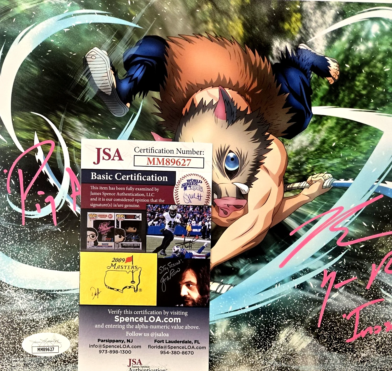 BRYCE PAPENBROOK — Inosuke Demon Slayer Signed Photo Brye Papenbrook Autograph 11x14 JSA COA 627, изображение 2