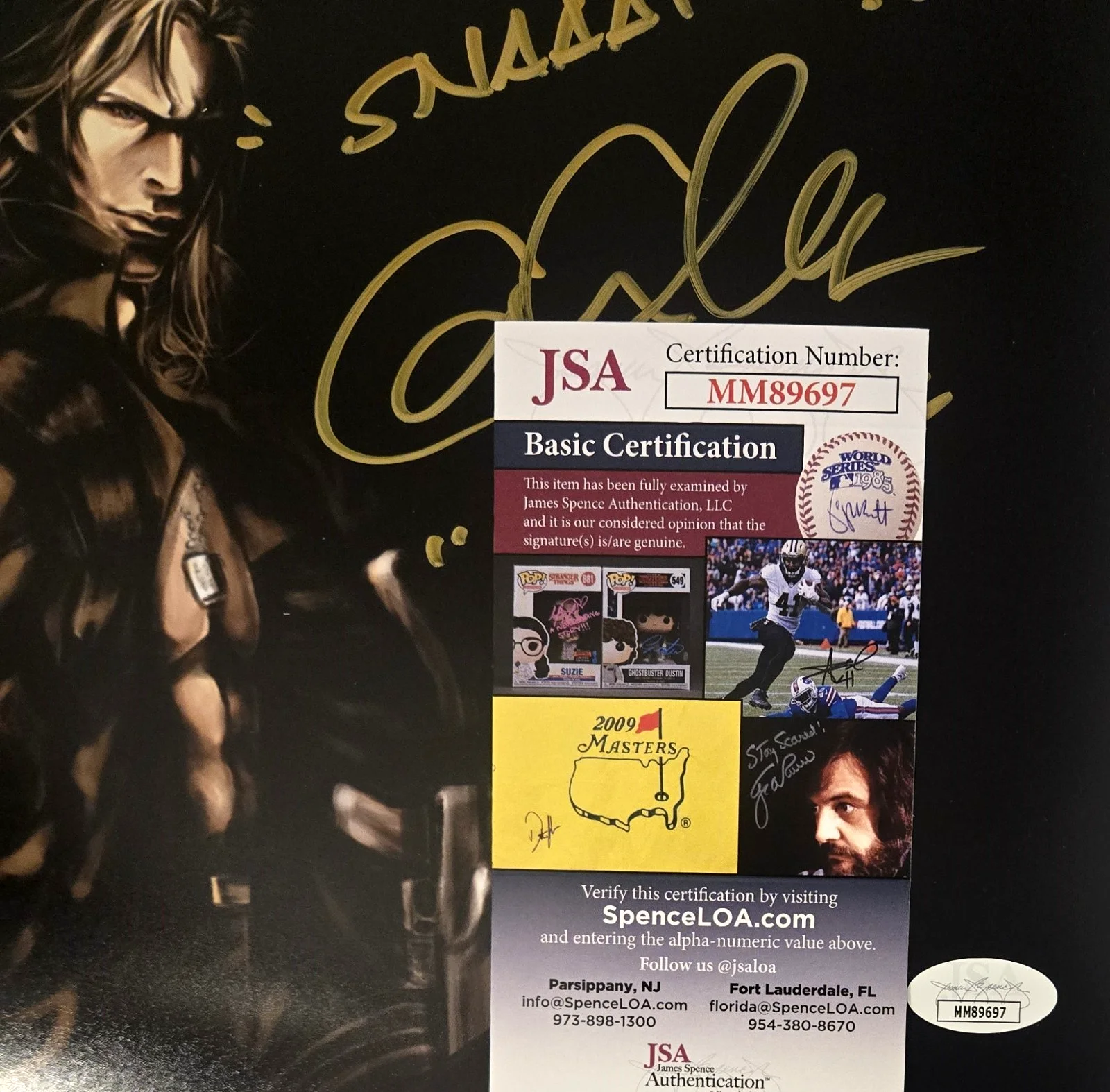 Cam Clarke — Cam Clarke Signed Photo Metal Gear Solid Liquid Snake Autograph 8x10 JSA COA 7, изображение 2