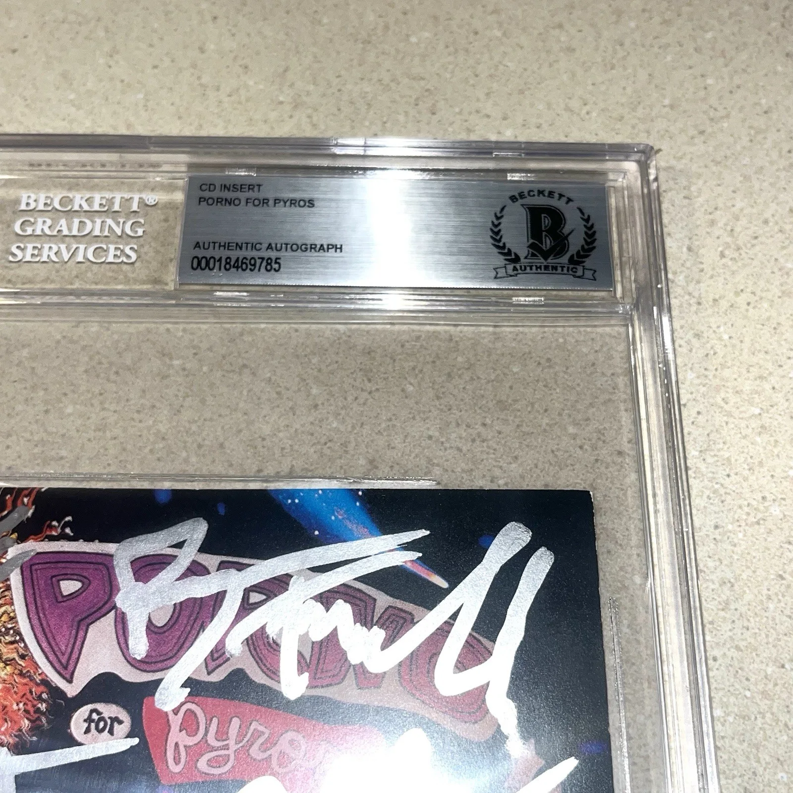 BAND PORNO FOR PYROS GROUP signed autographed SELF TITLED CD BOOK BECKETT SLAB, image 2