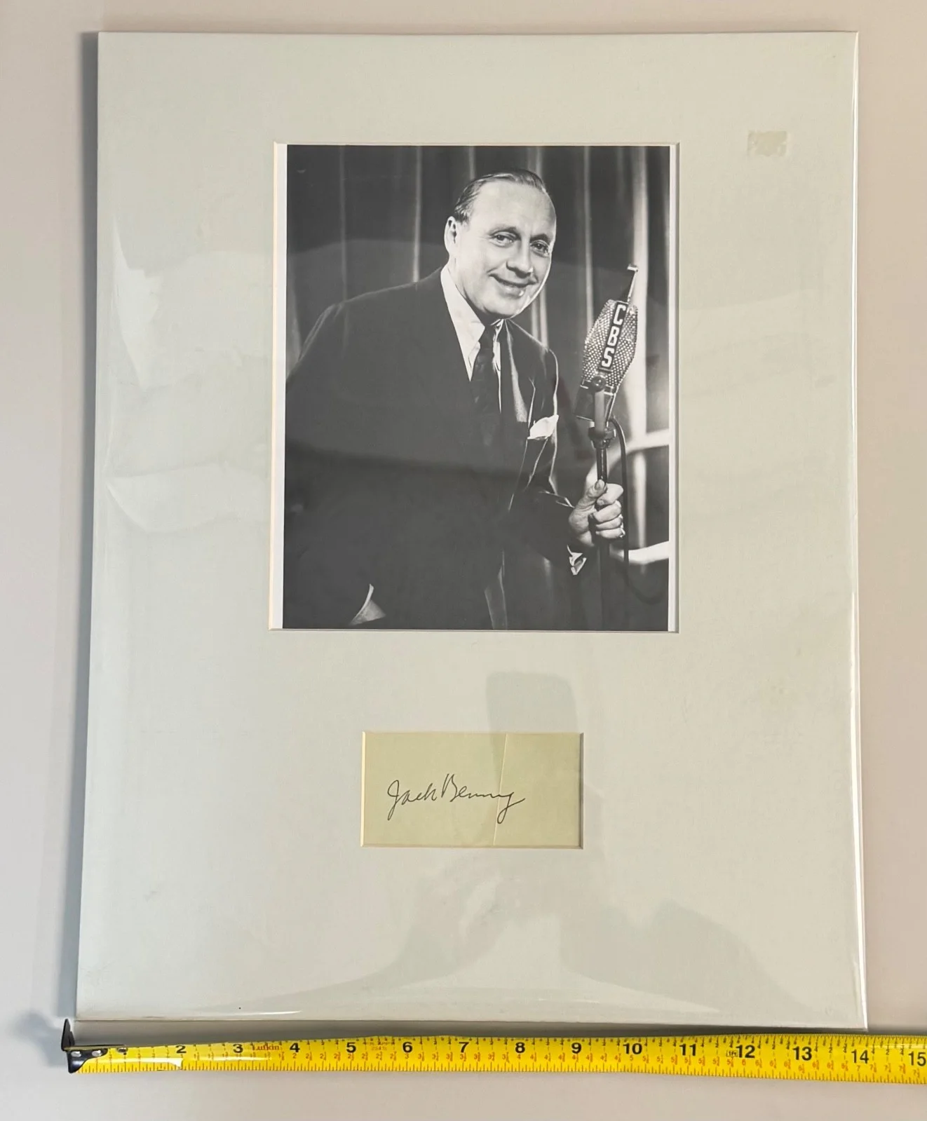Jack Benny Photo with Autograph Card Hand Signed, image 5