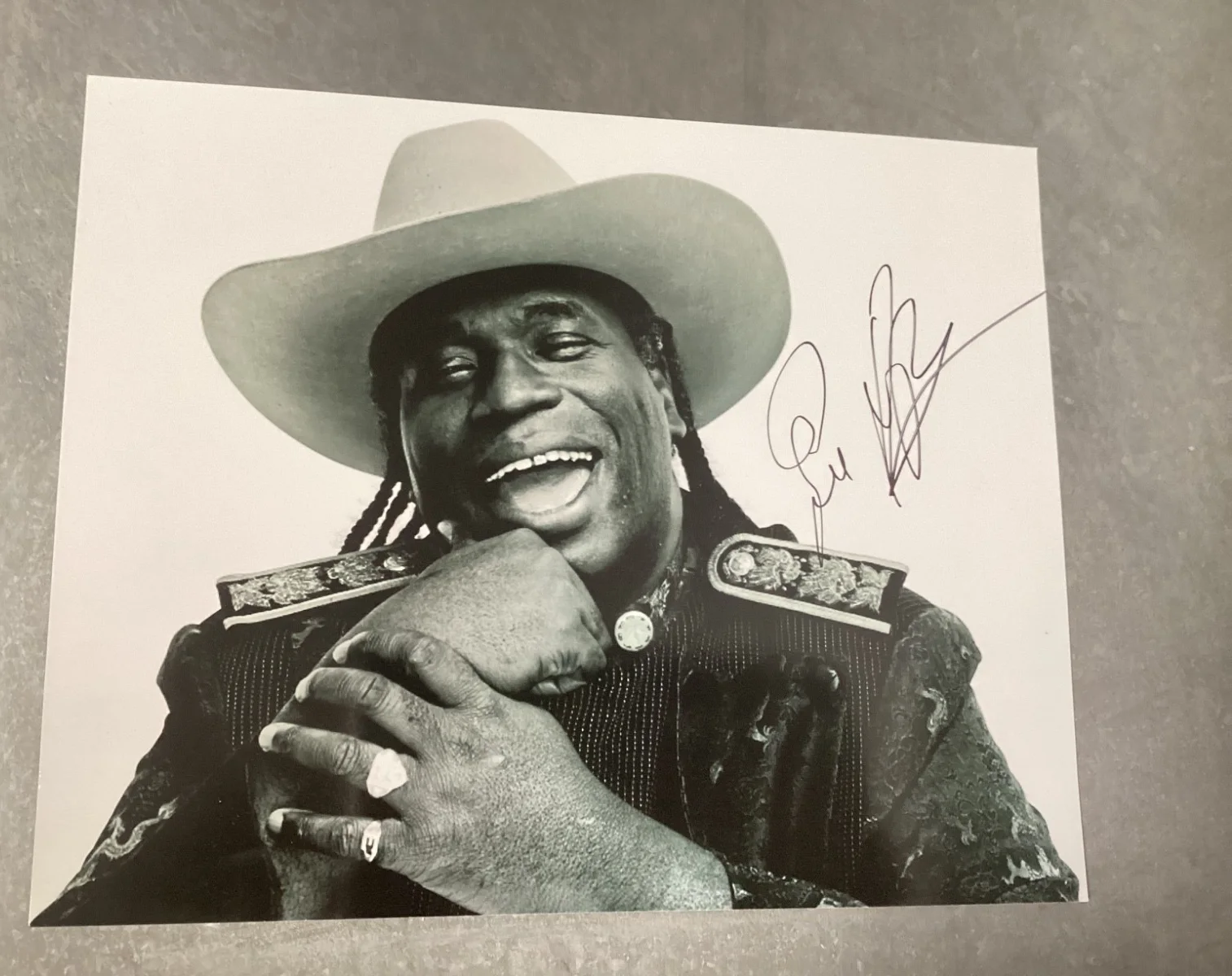 Eugene Hideaway Bridges Autographed Photo Signed 8x10 Blues, изображение 2