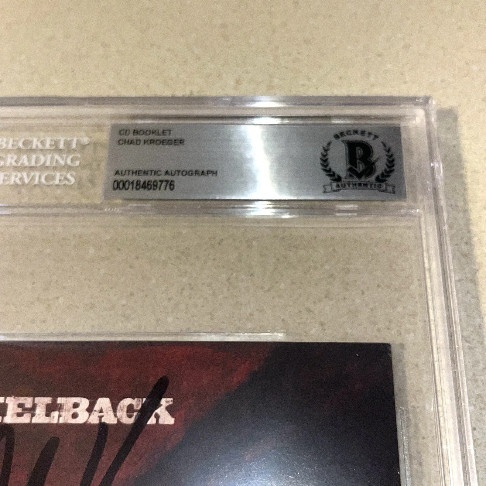 CHAD KROEGER NICKELBACK signed autographed THE LONG ROAD CD BOOK BECKETT SLABBED, image 2