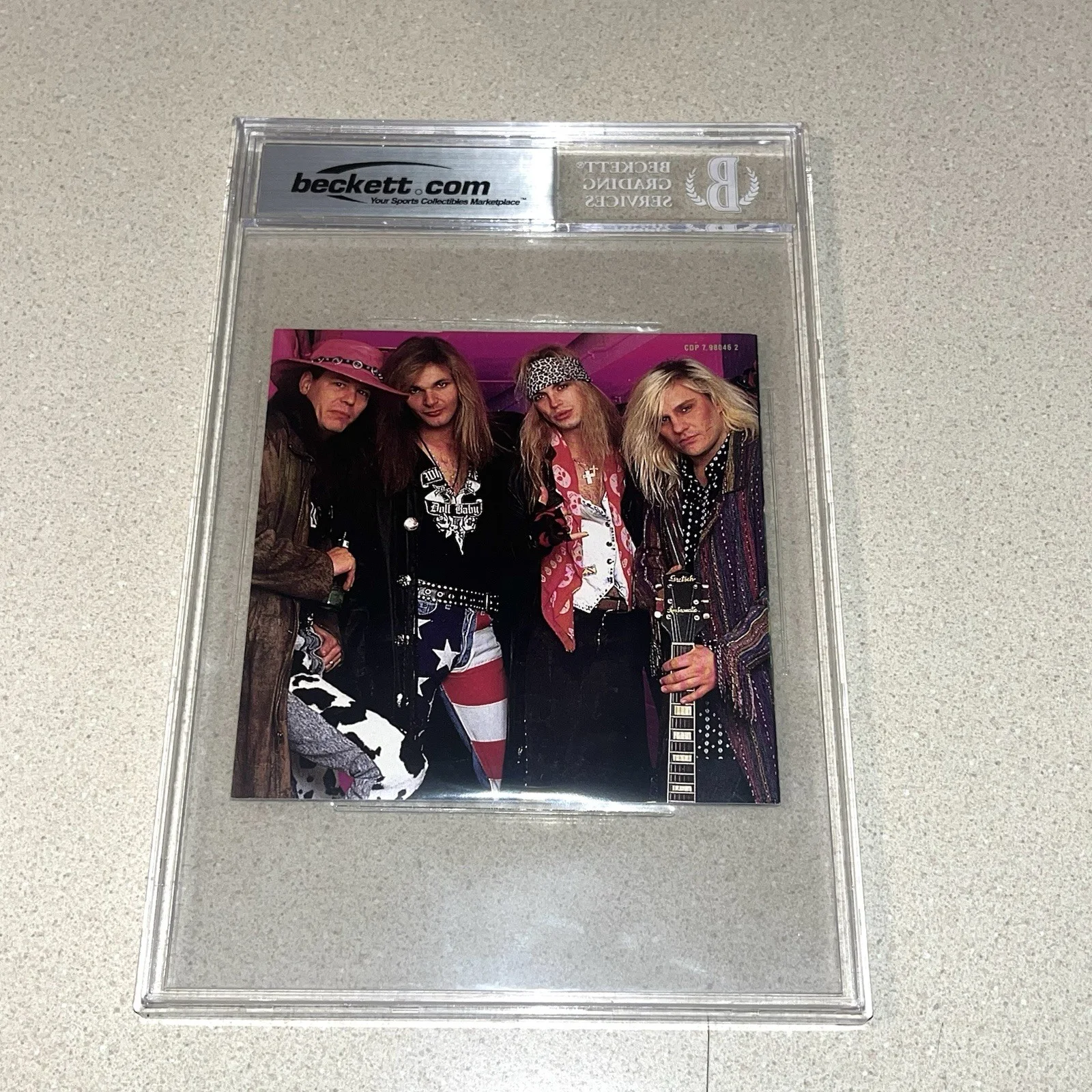 BRET MICHAELS POISON signed autographed SWALLOW THIS LIVE CD BOOKLET BAS SLABBED, image 3