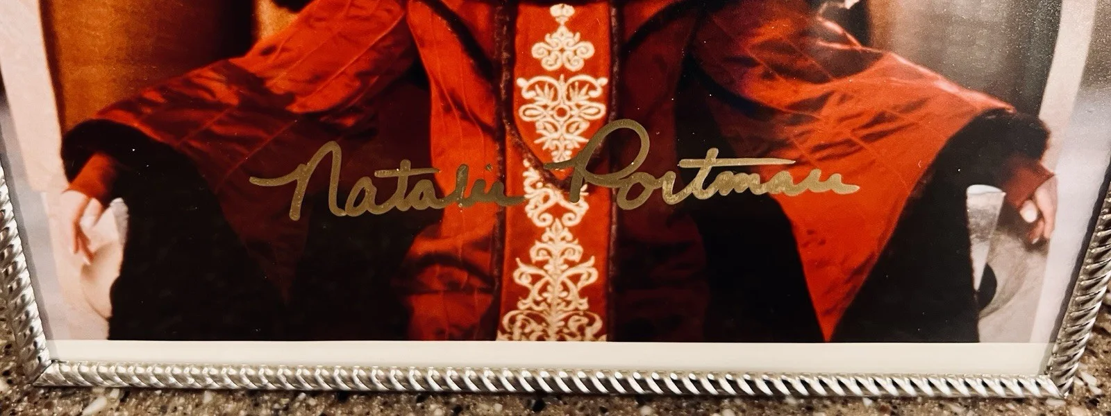 NATATIE PORTMAN — Star Wars Natalie Portman Padme Amidala Signed Autograph 8x10 Silver Tone Frame, изображение 2