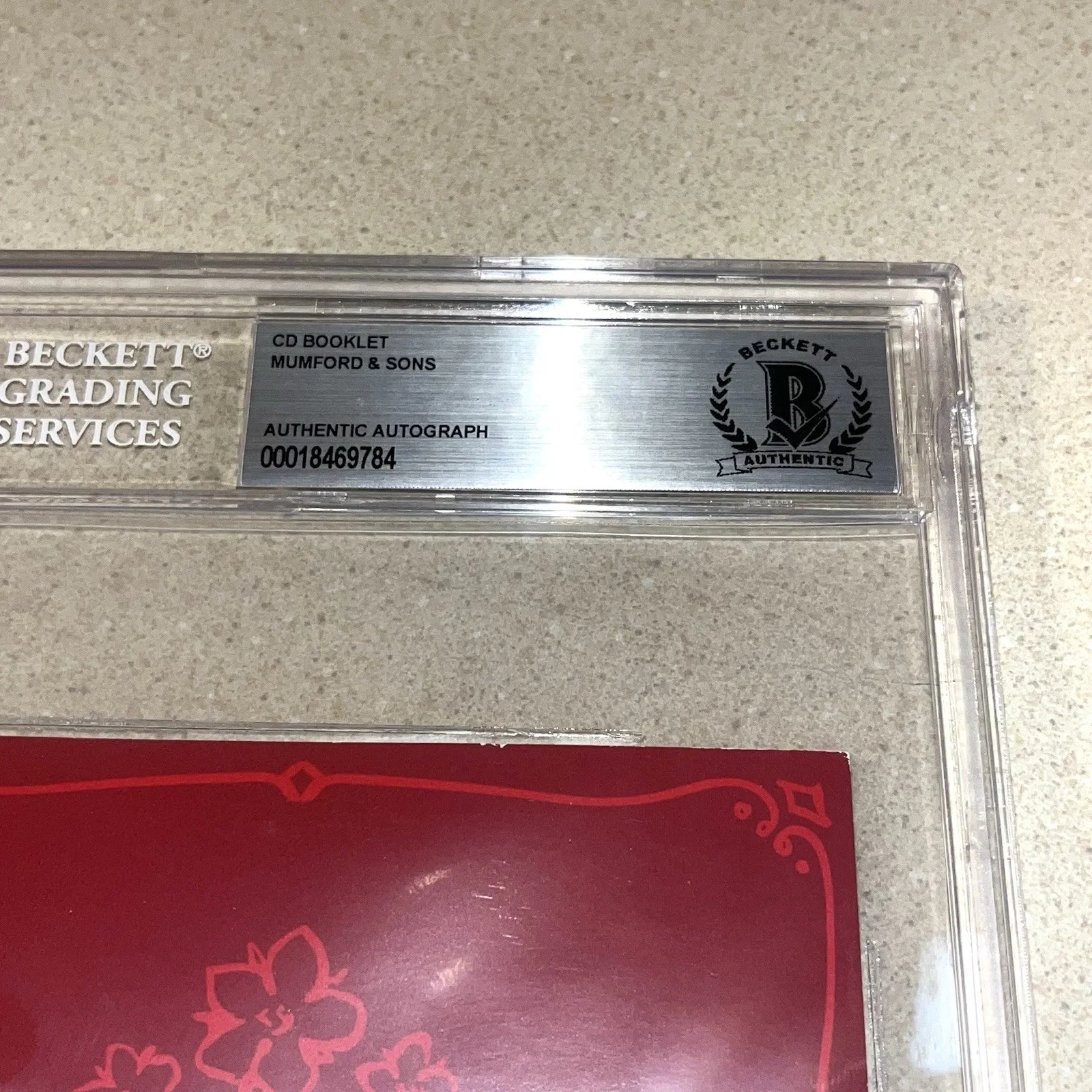 MUMFORD & SONS signed autographed RUSHMERE CD INSERT BECKETT AUTHENTIC BAS, image 2