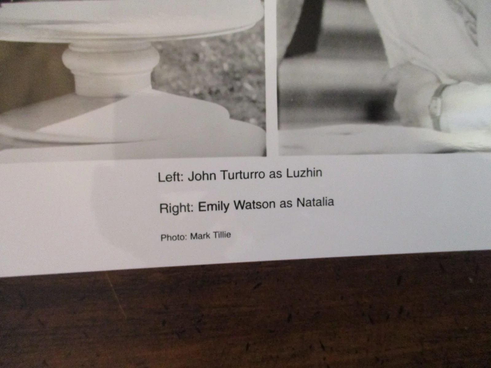 ("THE LUZHIN DEFENCE")John Turturro/Emily Watson/2001 10 x 8 Black & White Photo, изображение 2