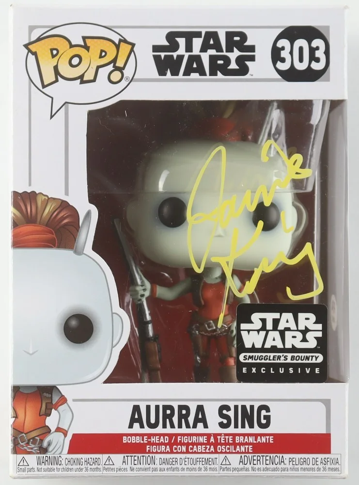 Jamie King — Jamie King Signed Funko Pop! Aurra Sing #303 W/ PSA COA Star Wars, изображение 4