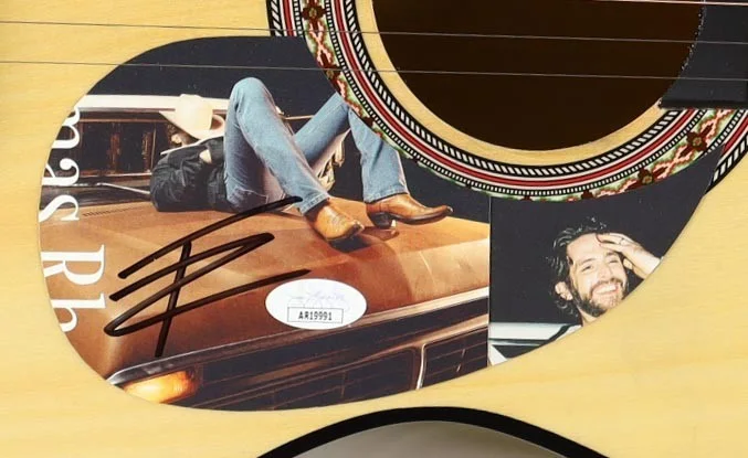Thomas Rhett Signed Autograph Custom Acoustic Guitar JSA COA, image 2