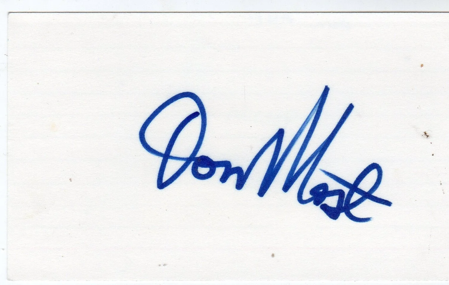 Don Most — "Happy Days" Don Most Autographed 3x5 card-COA