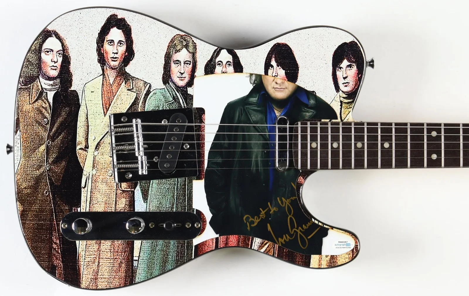 GFA Foreigner Band Best to You * LOU GRAMM * Signed Electric Guitar COA, изображение 3