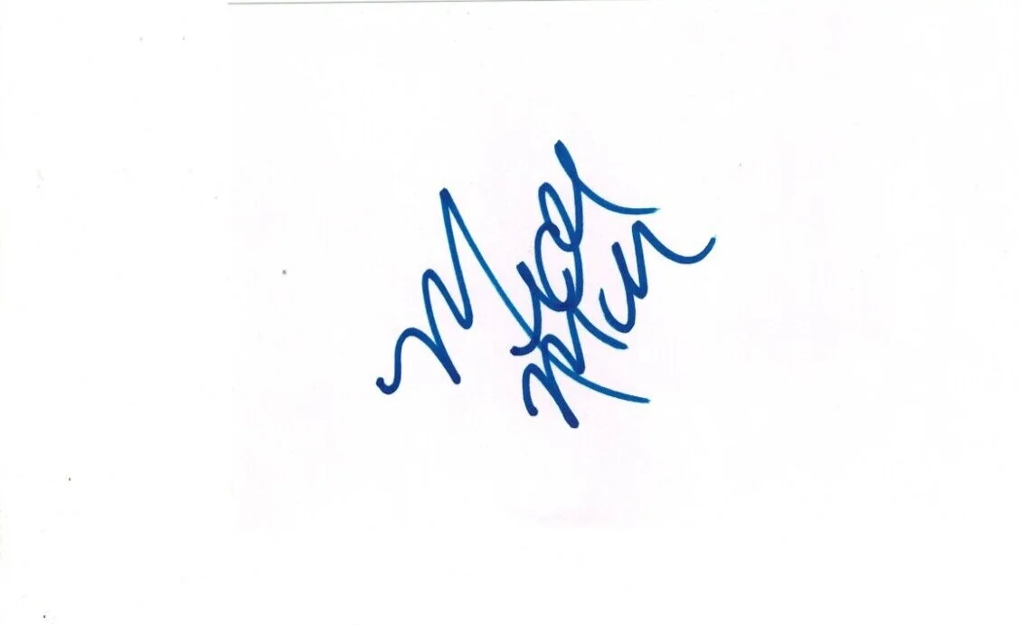 Mercedes Mcnab — Mercedes Mcnab Signed 4x6 Index Card- COA
