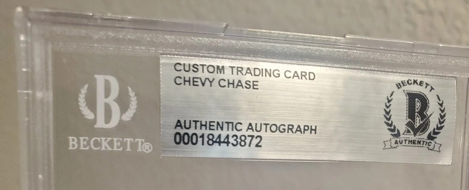 Chevy Chase — Chevy Chase DUSTY BOTTOMS Custom Signed Card Auto Autograph THREE AMIGOS BECKETT, изображение 4