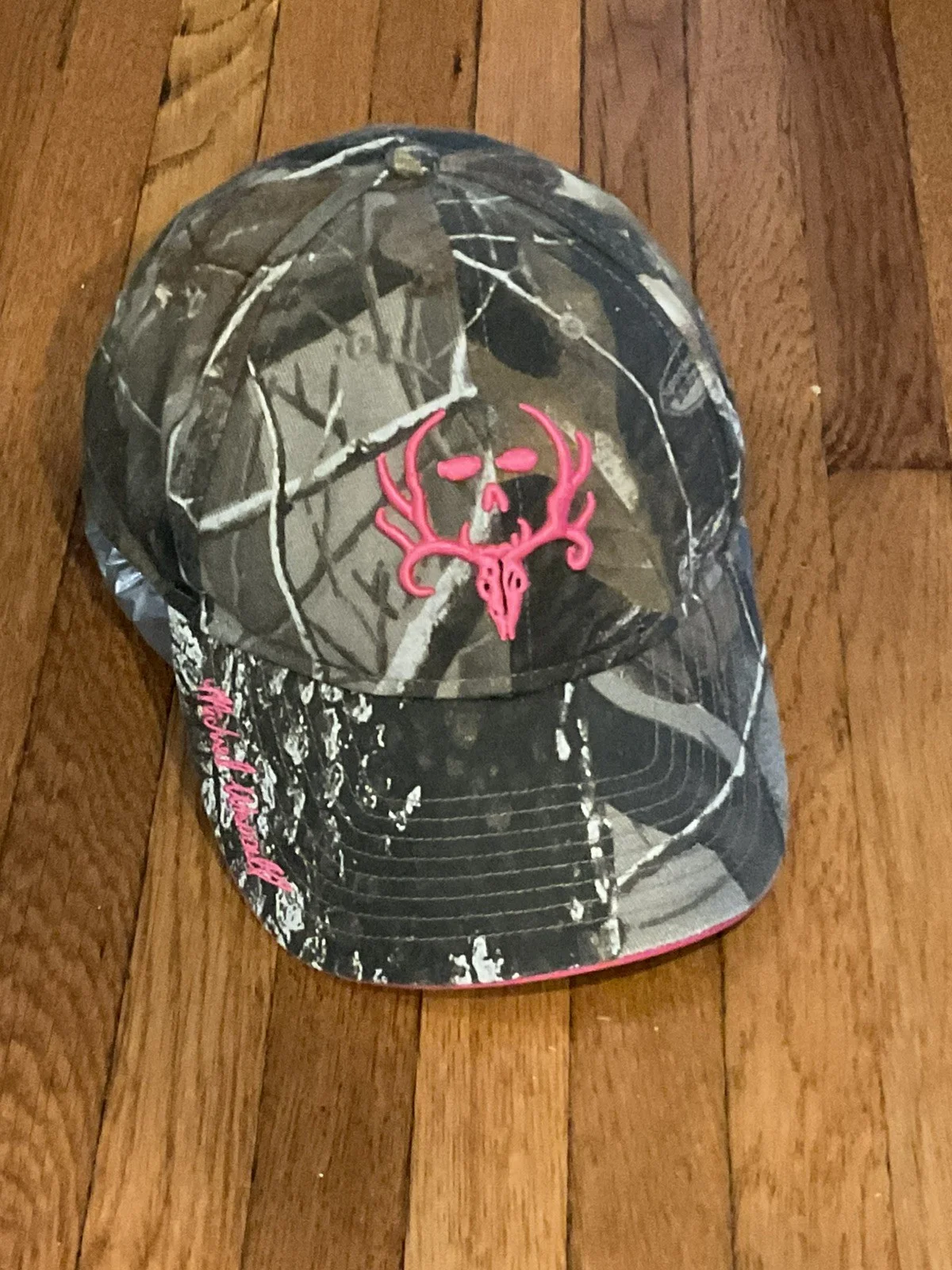 Camo Hunter BONE COLLECTOR antlers Hat pink skull Outdoors TV embroidered, изображение 3