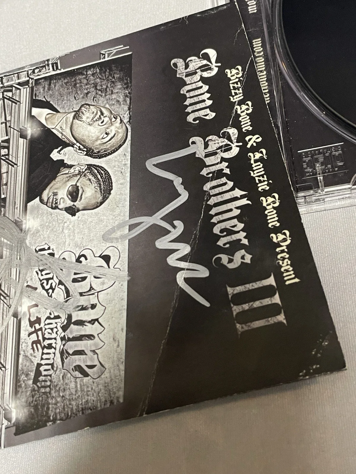 Bizzy Bone Layzie Bone Signed Bone Brothers III Cd Jsa Coa Bone Thugs N Harmony, image 2