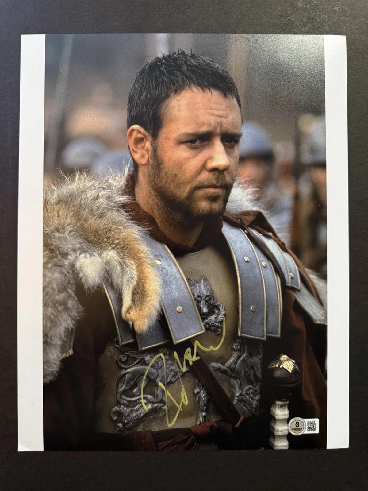 Russell Crowe signed photo Gladiator 11x14 autograph Beckett BAS COA, изображение 2