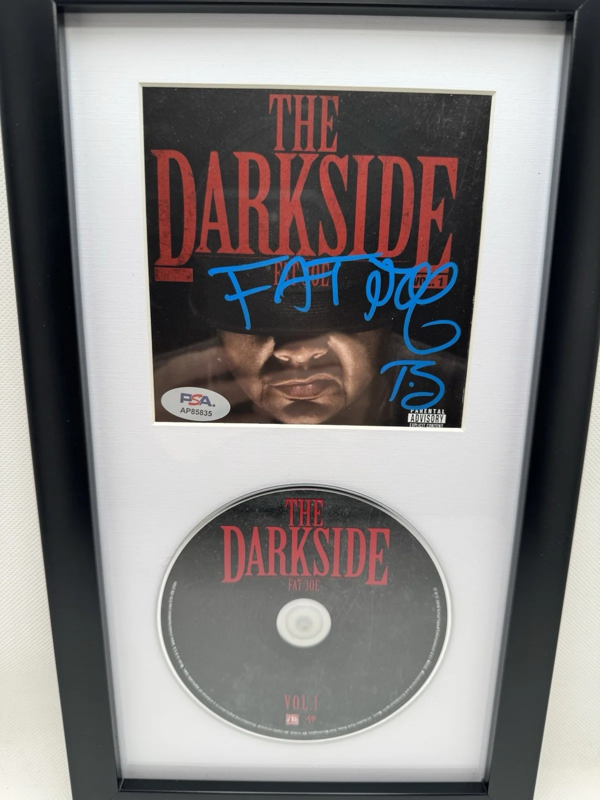 FAT JOE SIGNED THE DARKSIDE CD AUTOGRAPH PSA/DNA COA FRAMED RAP RAPPER, image 2