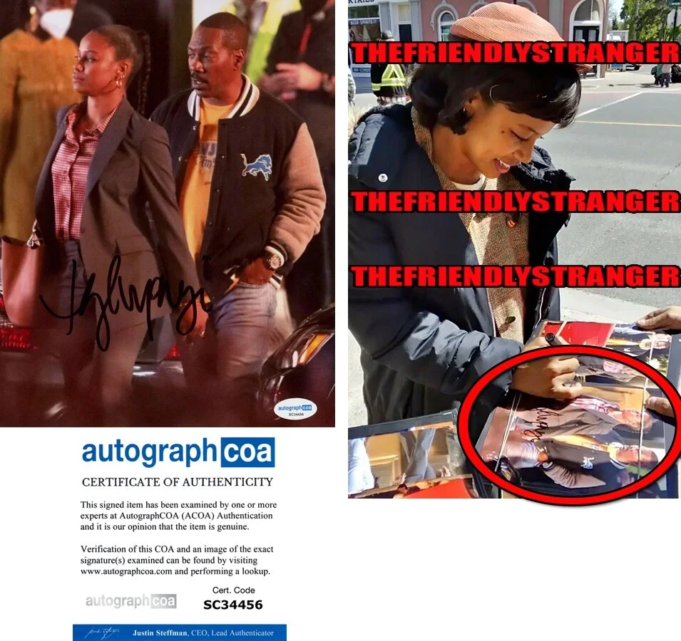Taylour Paige — Taylour Paige signed "BEVERLY HILLS COP" 8x10 Photo EX PROOF g Eddie Murphy ACOA