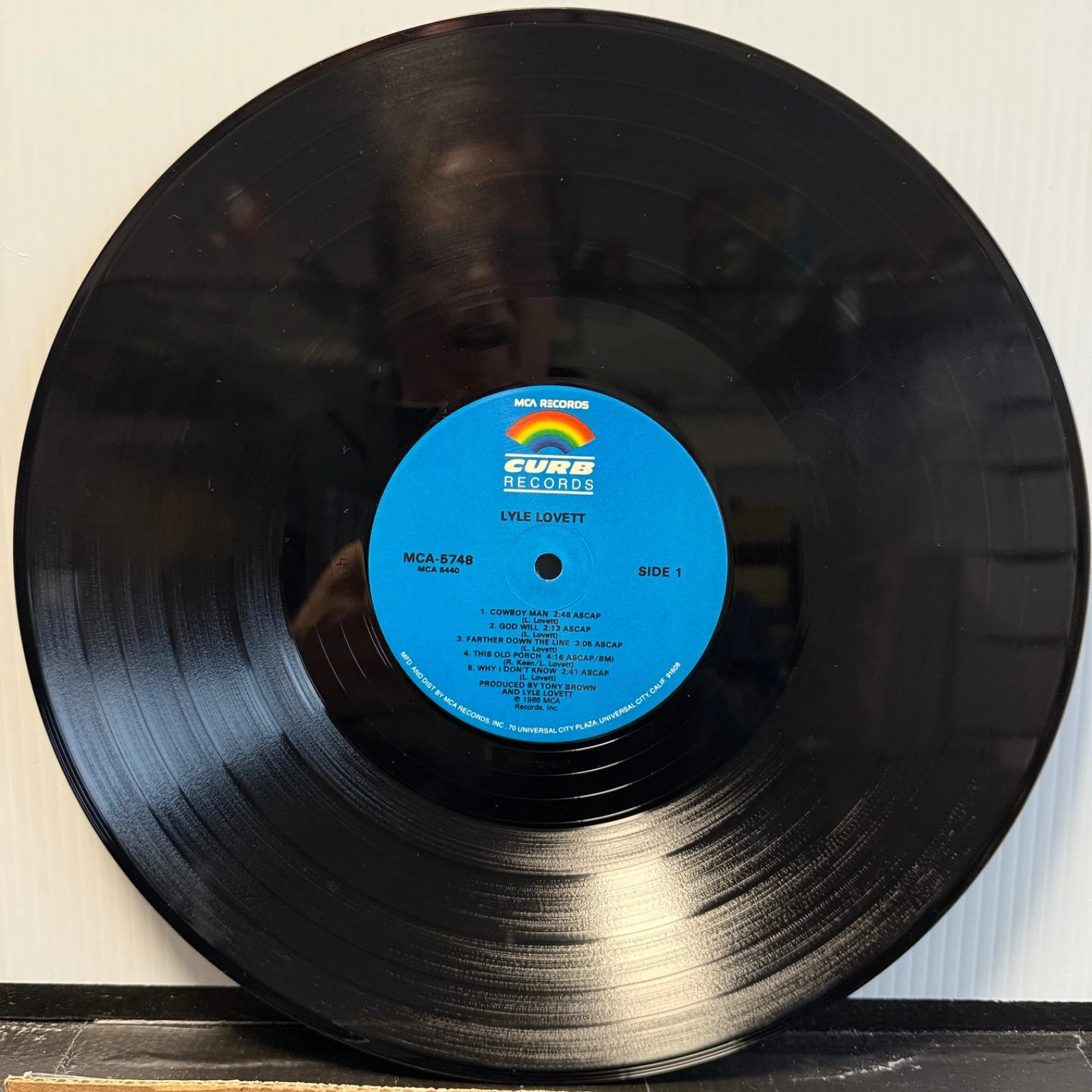 LYLE LOVETT - AUTOGRAPHED! Pontiac vinyl record US MIRO JUGUM COLLECTION NM/VG++, изображение 4