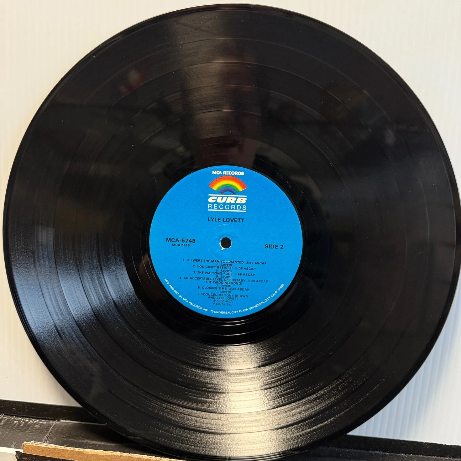 LYLE LOVETT - AUTOGRAPHED! Pontiac vinyl record US MIRO JUGUM COLLECTION NM/VG++, изображение 5
