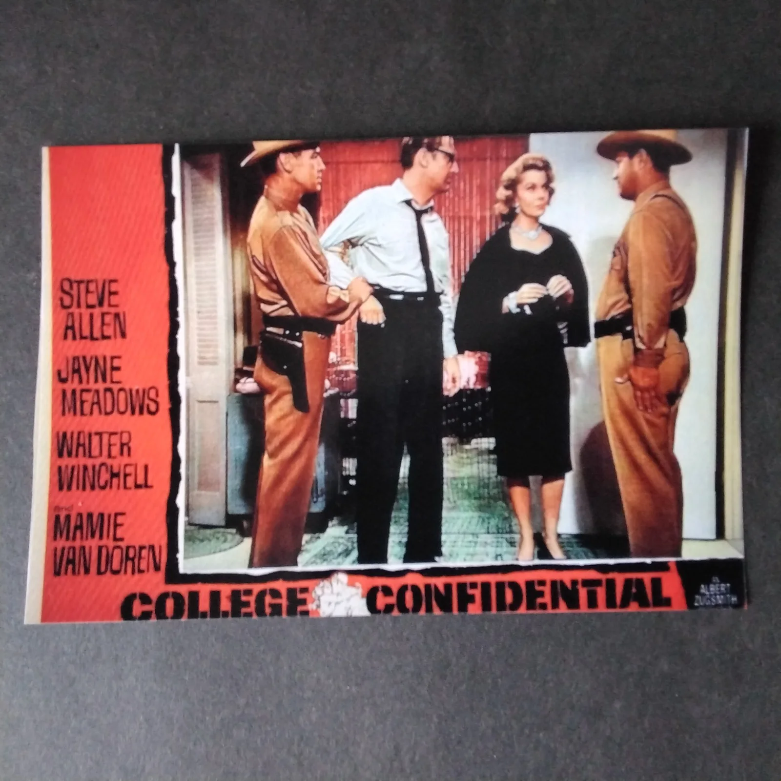 Jayne Meadows SIGNED Card Photo Movie TV Actress MGM Thin Man Steve Allen, изображение 5
