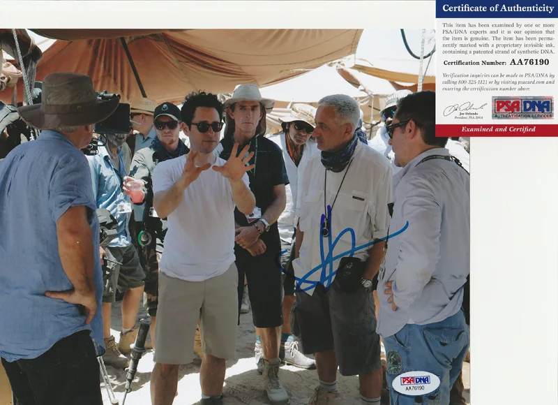 JJ Abrams — JJ Abrams Star Wars Director Signed Autograph 8x10 Photo PSA/DNA COA A