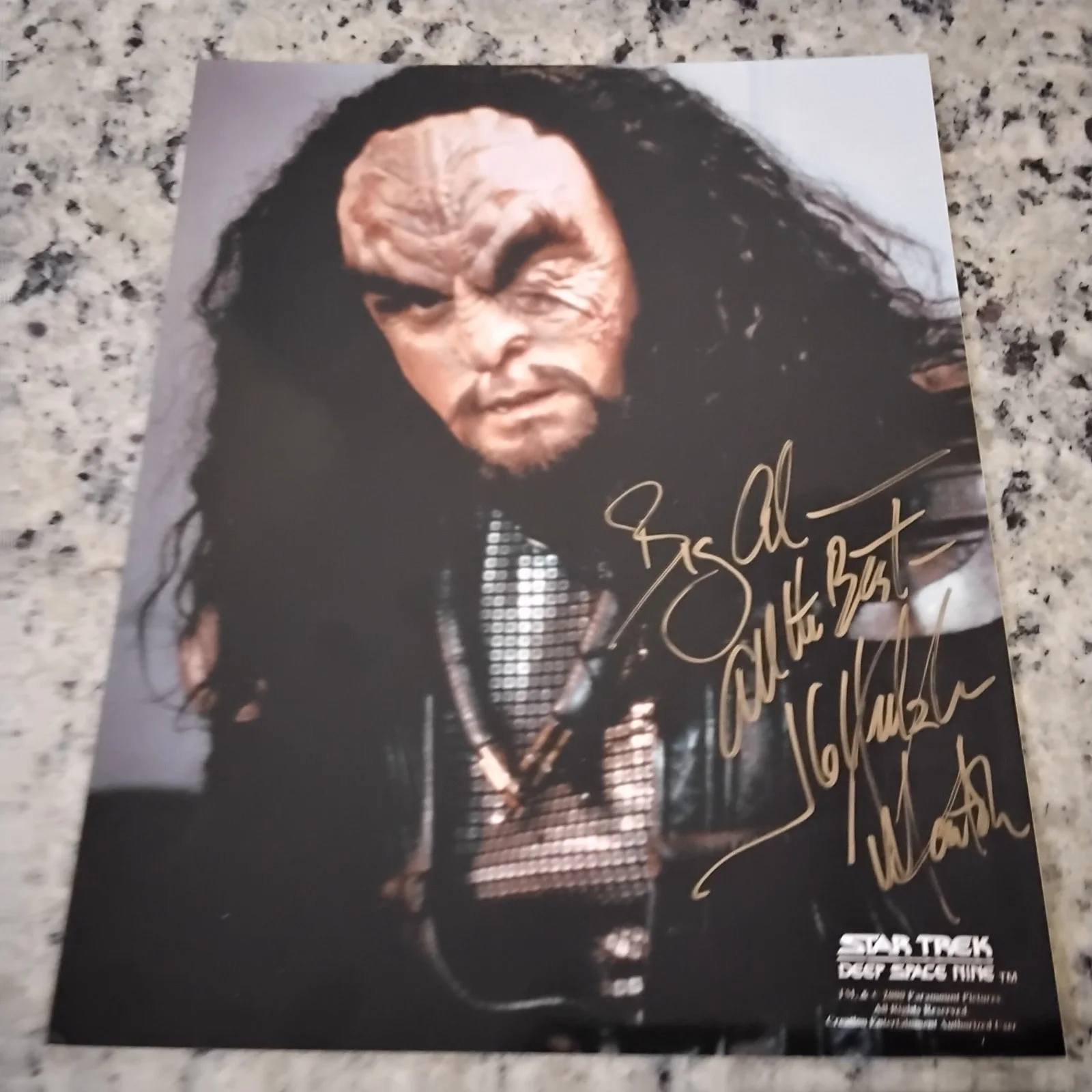 J G Hertzler SIGNED 8x10 Photo Movie TV Actor Star Trek Deep Space 9 Martok COA, изображение 3