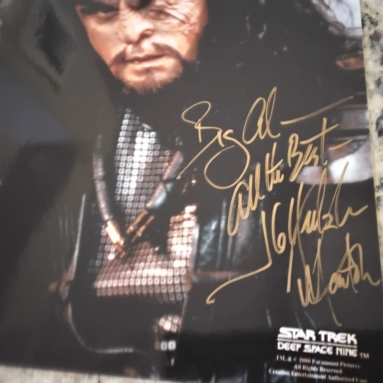 J G Hertzler SIGNED 8x10 Photo Movie TV Actor Star Trek Deep Space 9 Martok COA, изображение 4