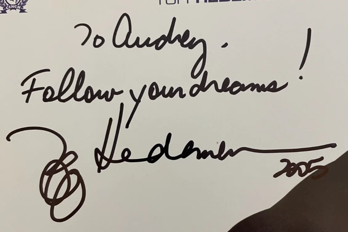 Amazing Rick Maisel — Tuff Hedeman Signed autograph 11x8.5 Promotional Jeans Ad. Rodeo Legend, изображение 2