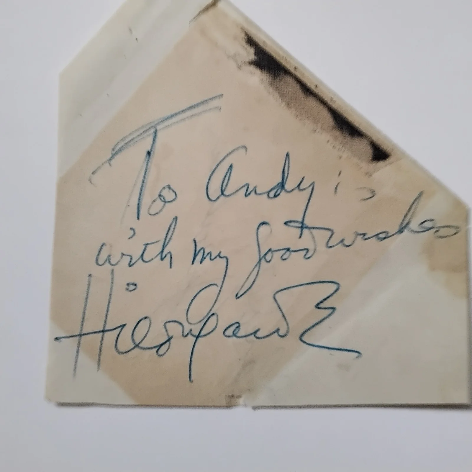 Hildegarde SIGNED Paper Photo 40s Singer Vaudeville Darling Je Vous Aime Beaucou, изображение 3
