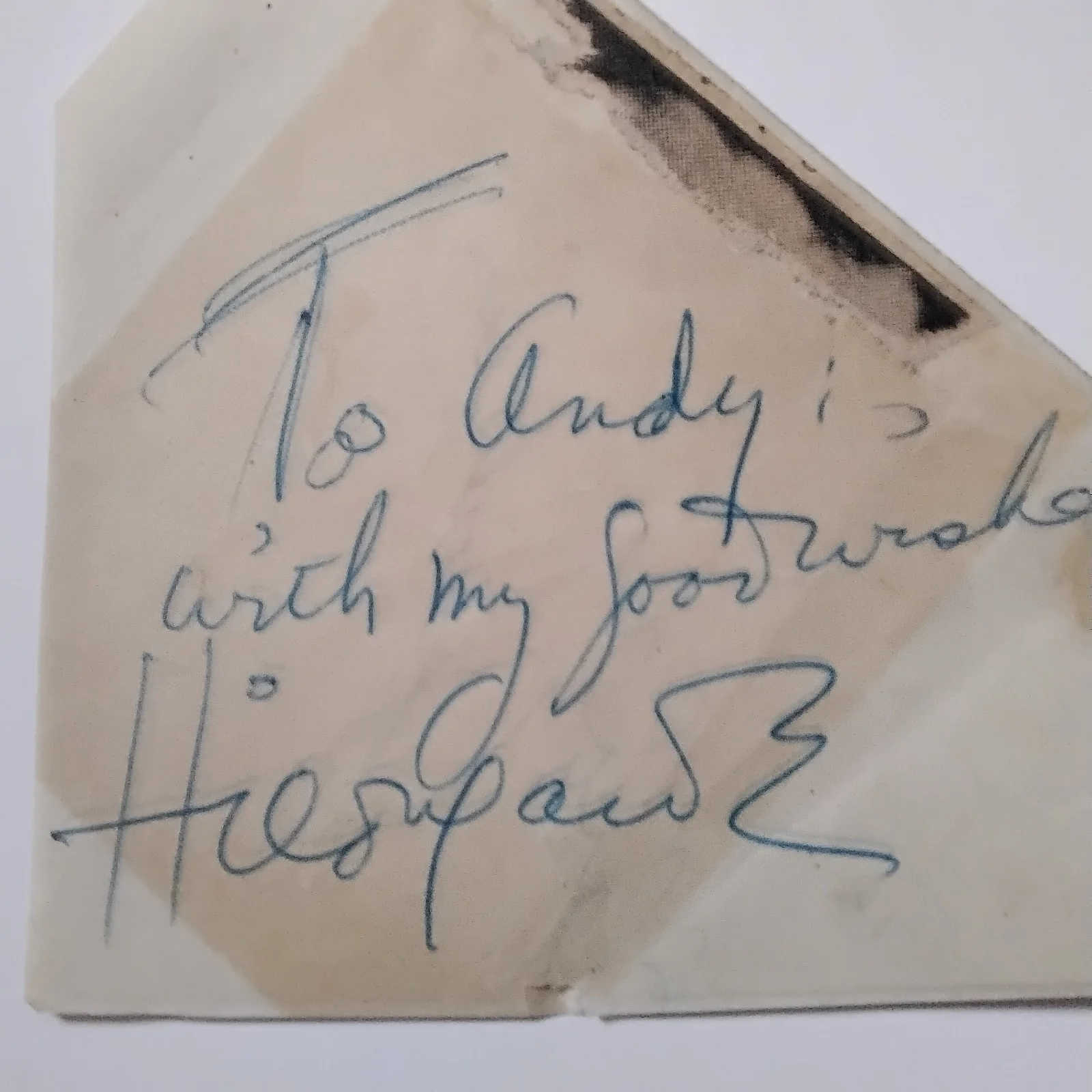 Hildegarde SIGNED Paper Photo 40s Singer Vaudeville Darling Je Vous Aime Beaucou, изображение 4