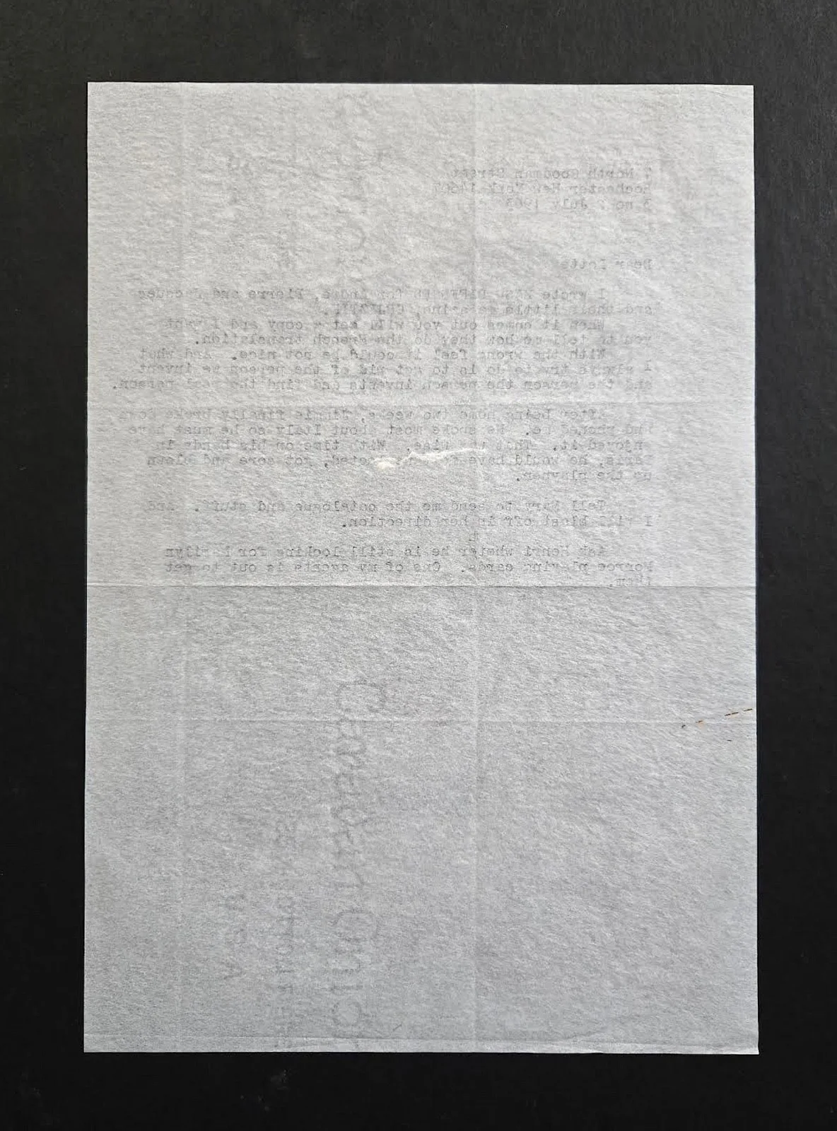 LOUISE BROOKS — RARE HISTORIC 1 OF A KIND 1963 LOUISE BROOKS SIGNED "LOU" LETTER TO LOTTE EISNER, изображение 5