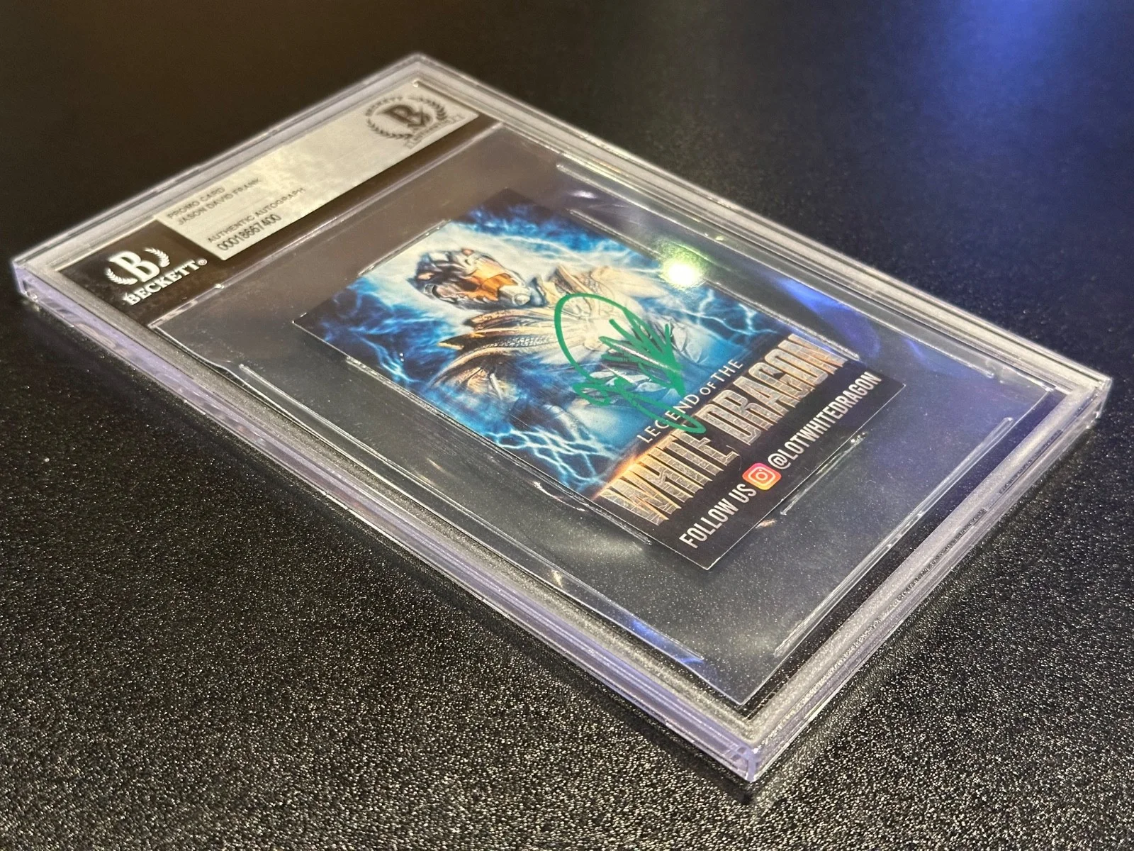 Jason David Frank — Legend of The White Dragon Card SIGNED by Jason David Frank Power Rangers MINT, изображение 3