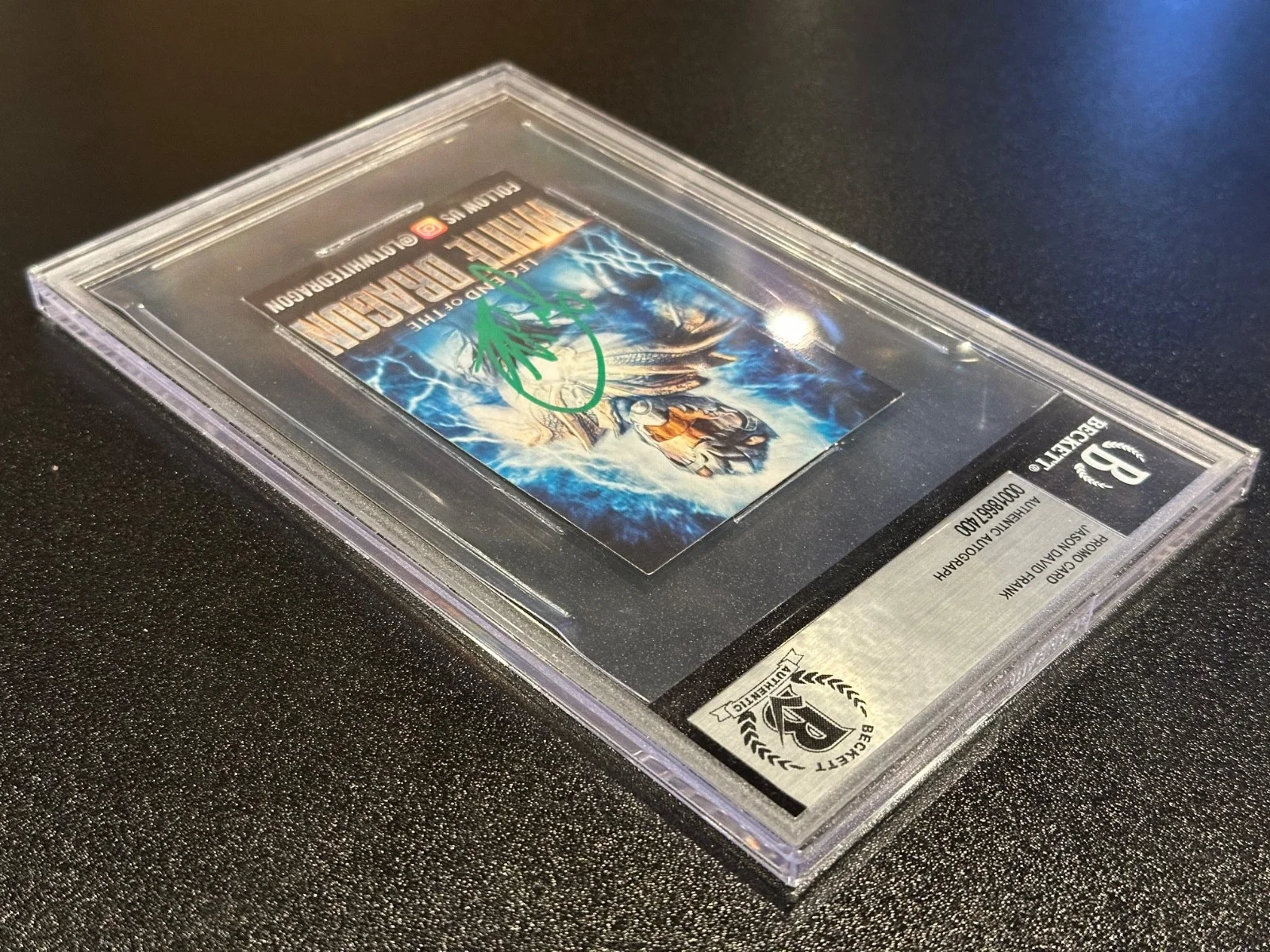 Jason David Frank — Legend of The White Dragon Card SIGNED by Jason David Frank Power Rangers MINT, изображение 4