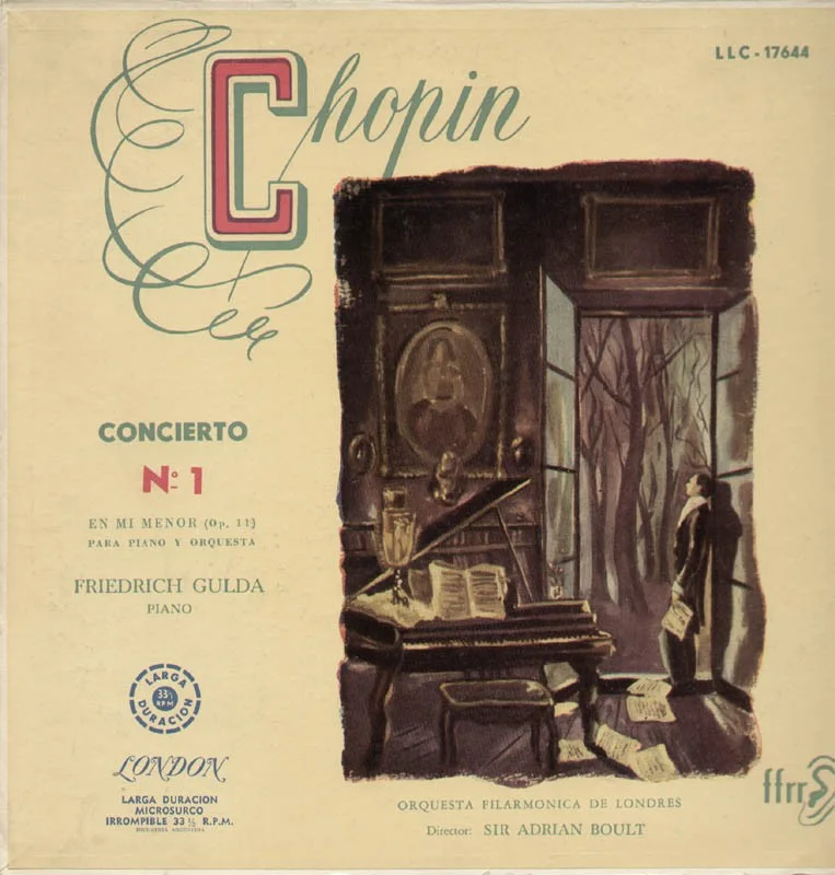 Friedrich Gulda — FRIEDRICH GULDA - RECORD ALBUM COVER SIGNED, image 2