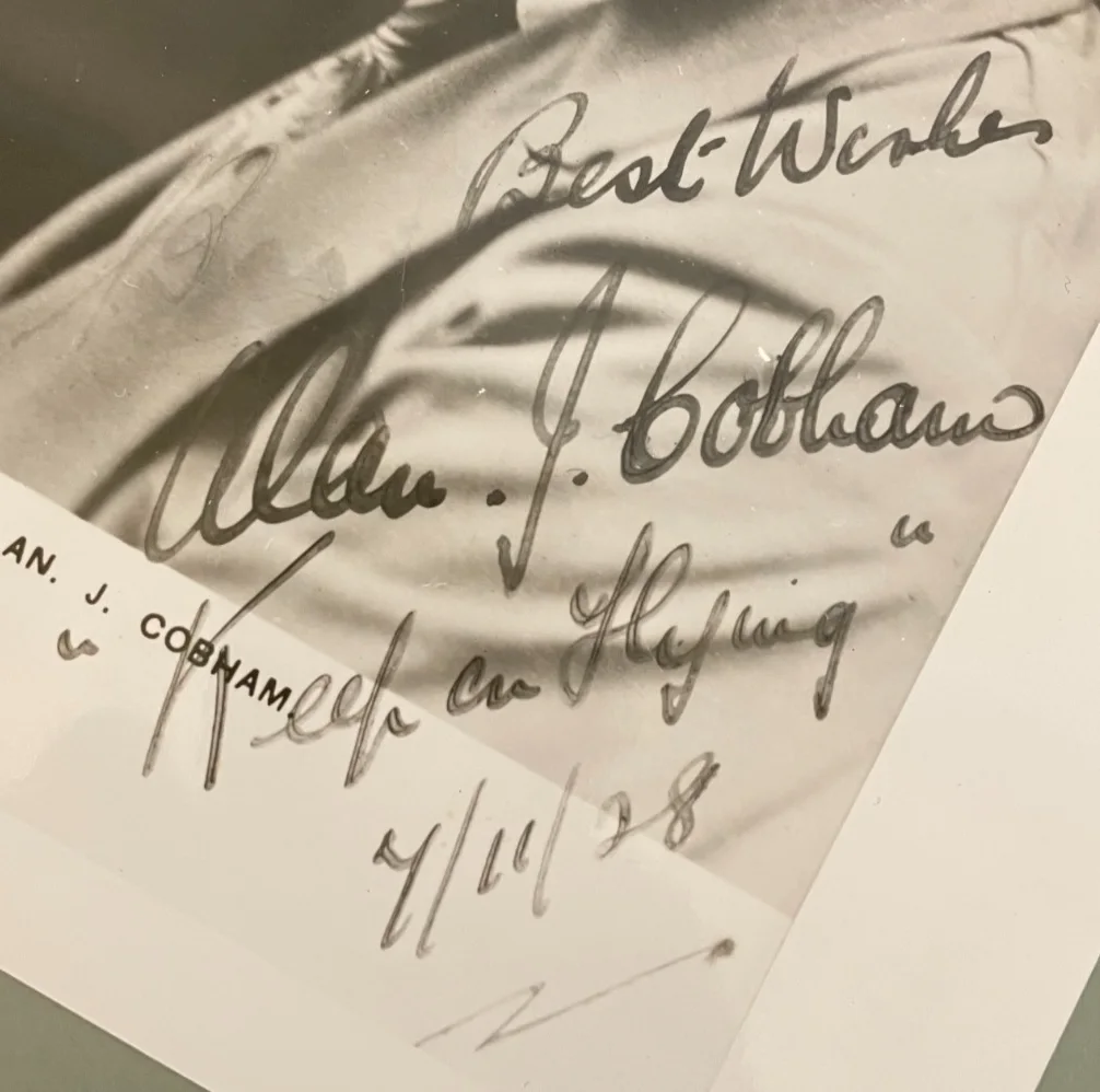 Alan J. Cobham — Alan J. Cobham Signed Vintage 8x10 Glossy Photograph British Aviation Pioneer, изображение 2