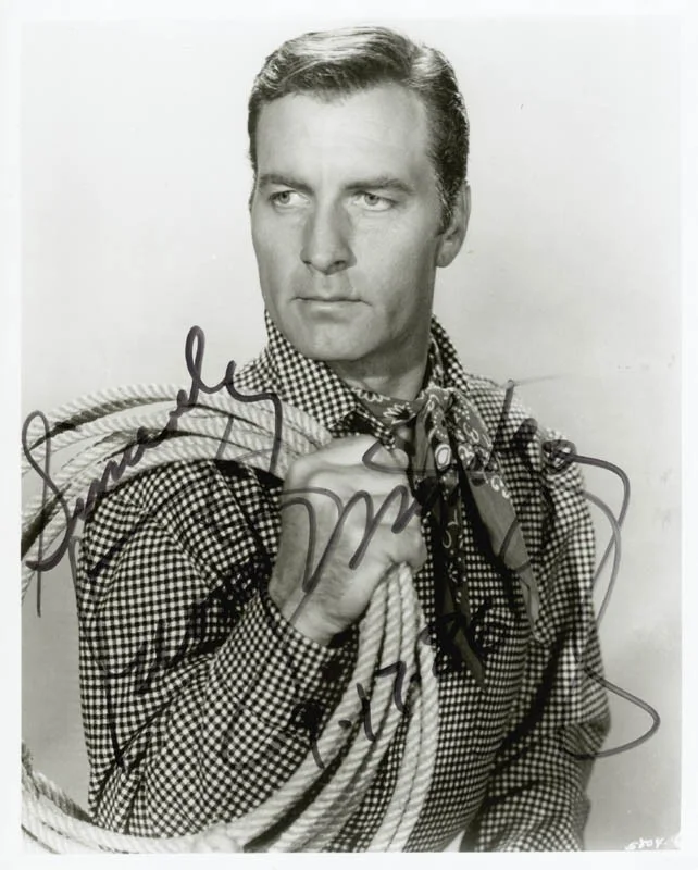 George Montgomery — GEORGE MONTGOMERY - AUTOGRAPHED SIGNED PHOTOGRAPH 09/17/1986