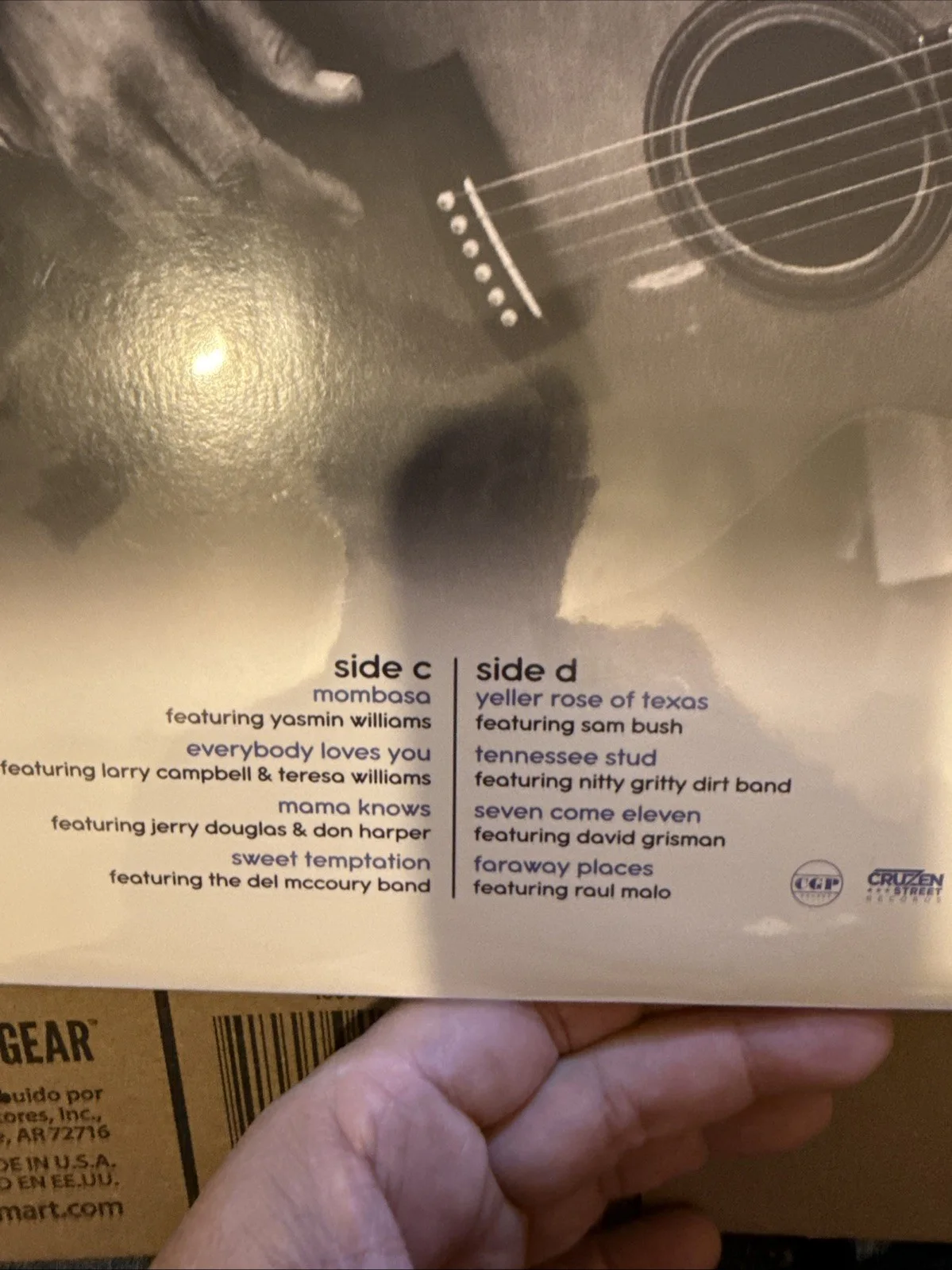Tommy Emmanuel Signed Vinyl Autographed Accomplice Two Blue Ink CGP, image 3