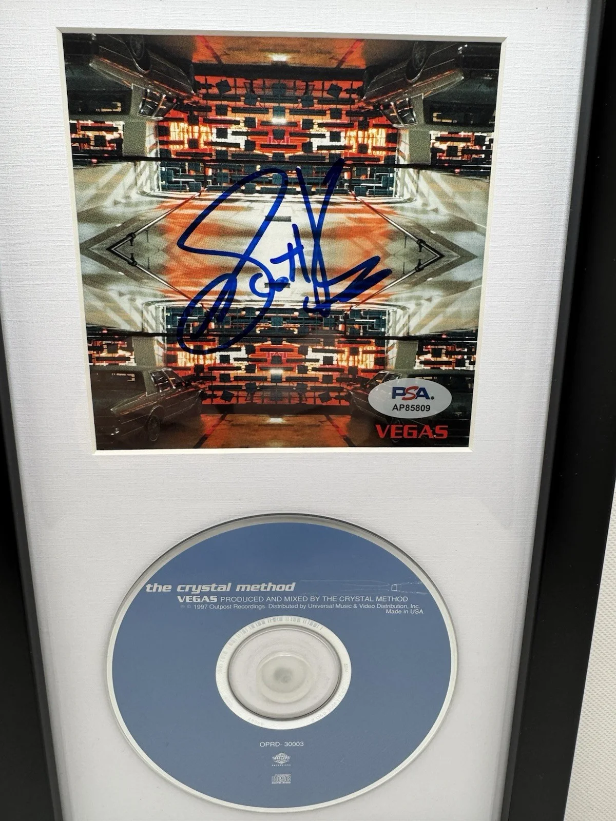 The Crystal Method Signed Scott Kirkland framed Vegas Autograph CD PSA/DNA, image 2
