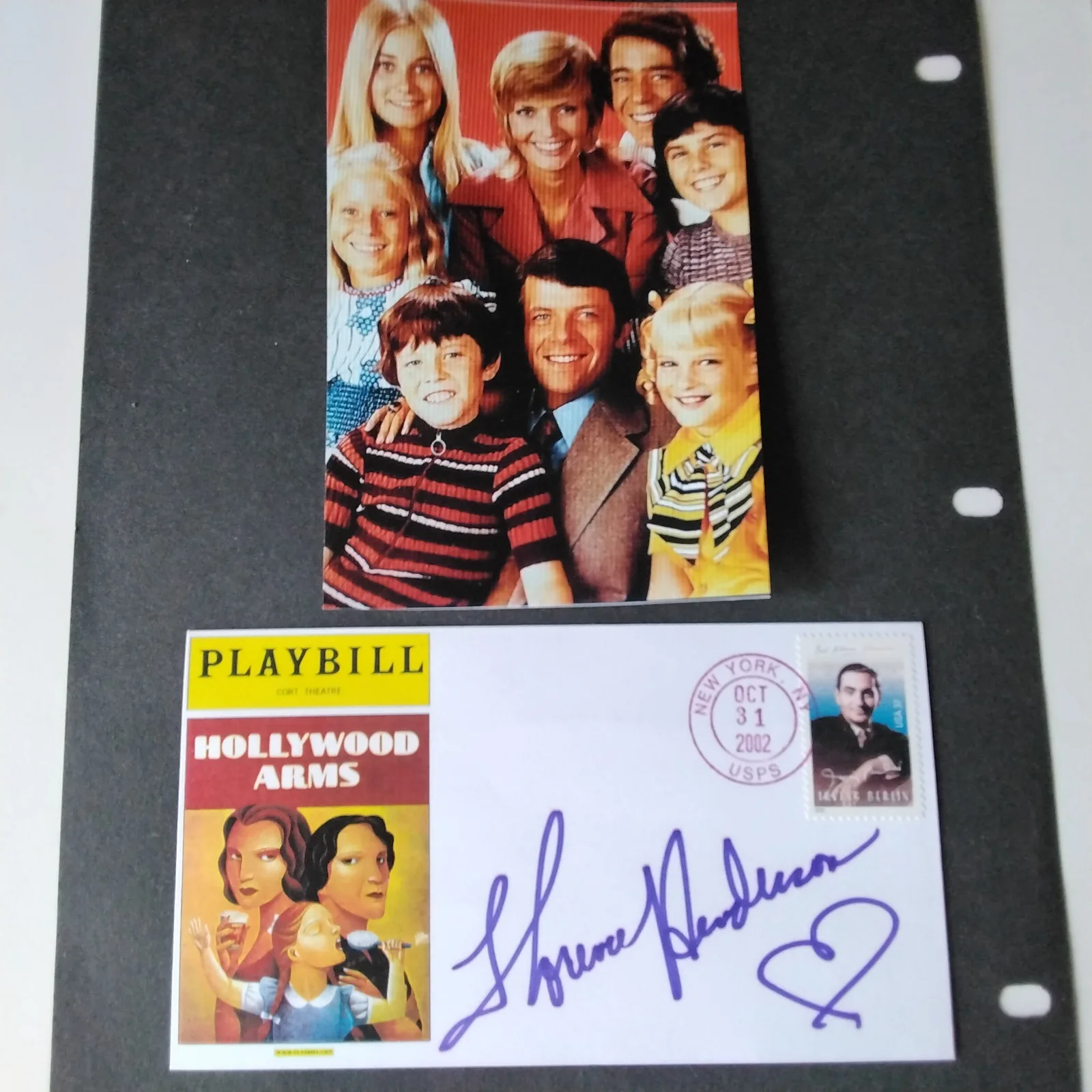 Florence Henderson SIGNED Envelope Photo 70s TV Actress Brady Brunch Love Boat, изображение 5