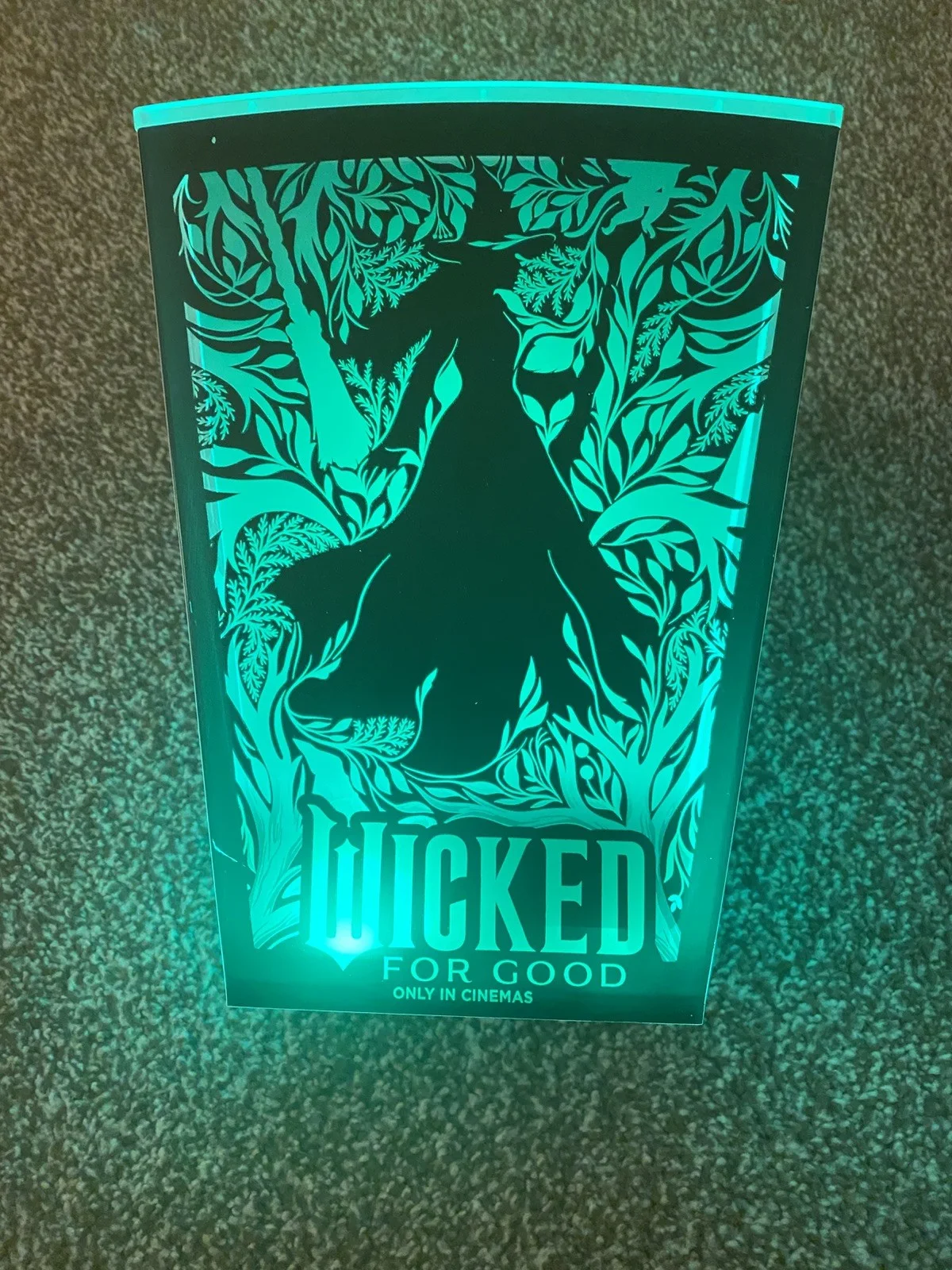 Cineworld Wicked For Good LED Light Up Limited Edition Popcorn Bucket BRAND NEW, image 2