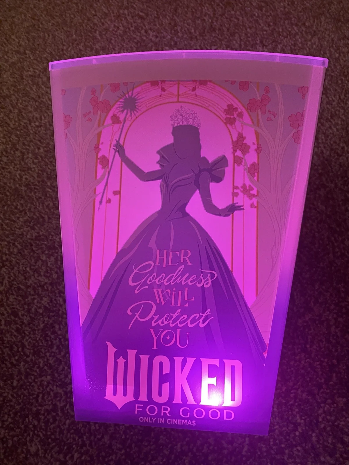 Cineworld Wicked For Good LED Light Up Limited Edition Popcorn Bucket BRAND NEW, image 3